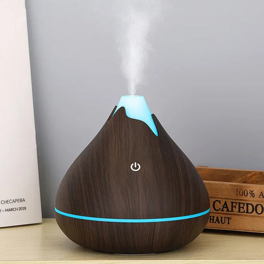 Diffuseur d'Huiles Essentielles en Bois – 350ml | Lumière LED 7 Couleurs