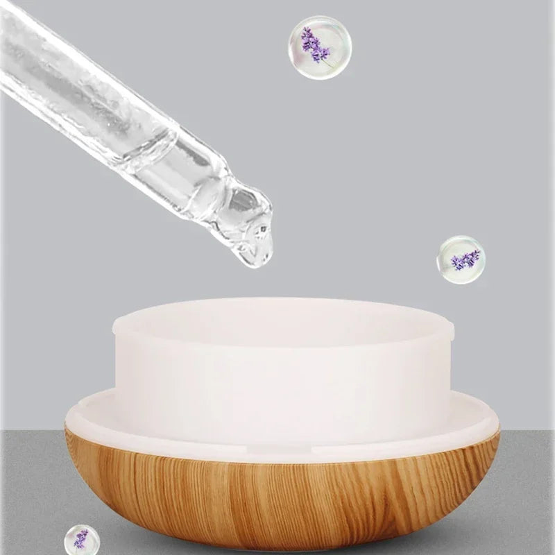 Diffuseur d'Huiles Essentielles en Bois – 350ml | Lumière LED 7 Couleurs