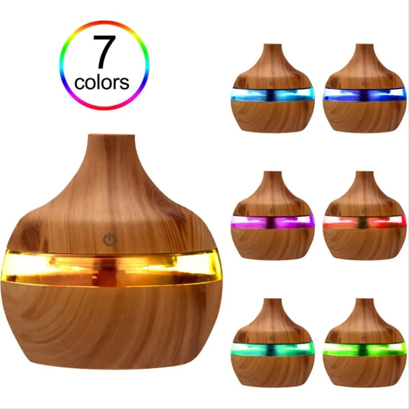 Humidificateur d'air électrique à ultrasons en bois