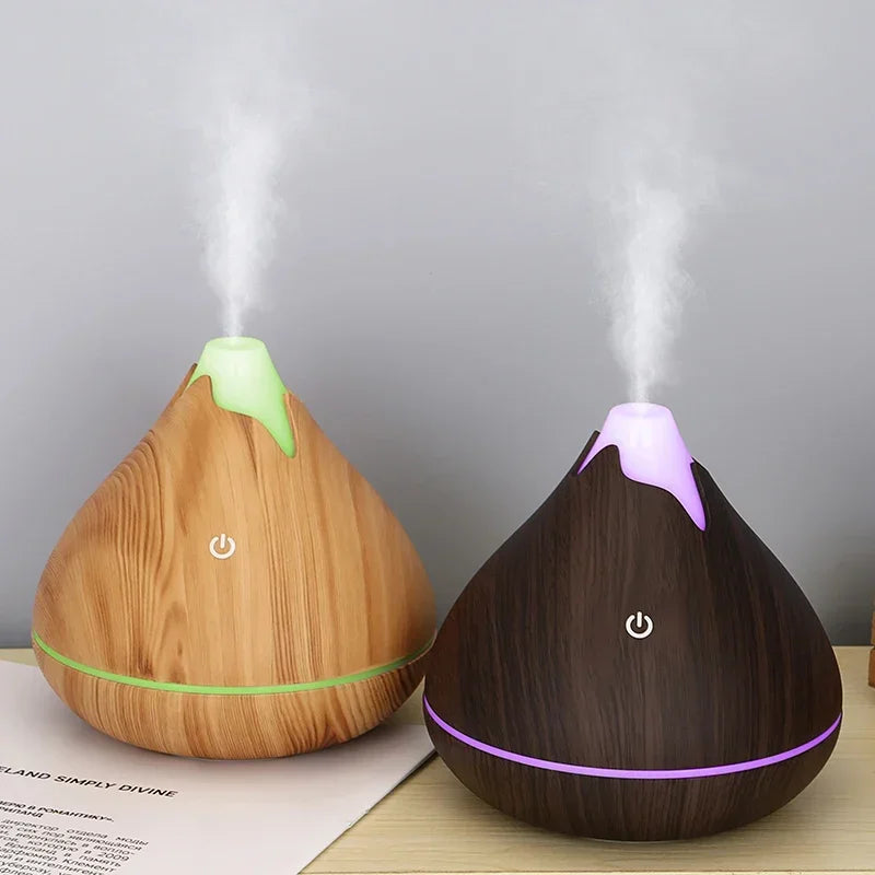 Diffuseur d'Huiles Essentielles en Bois – 350ml | Lumière LED 7 Couleurs